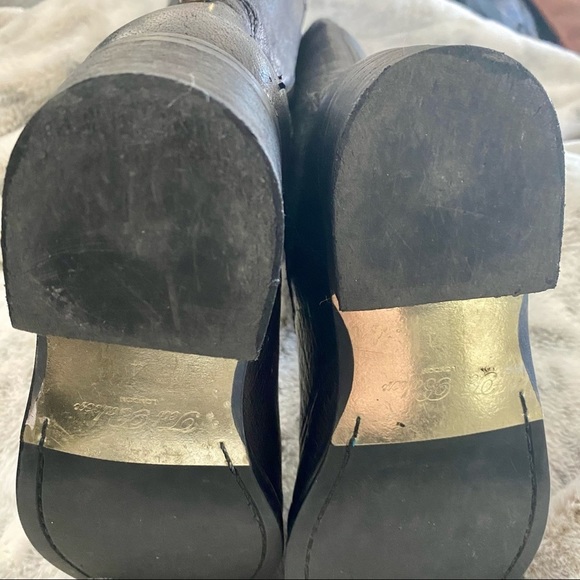 Ted Baker Black Leather Calf High Boots - Picture 5 of 13